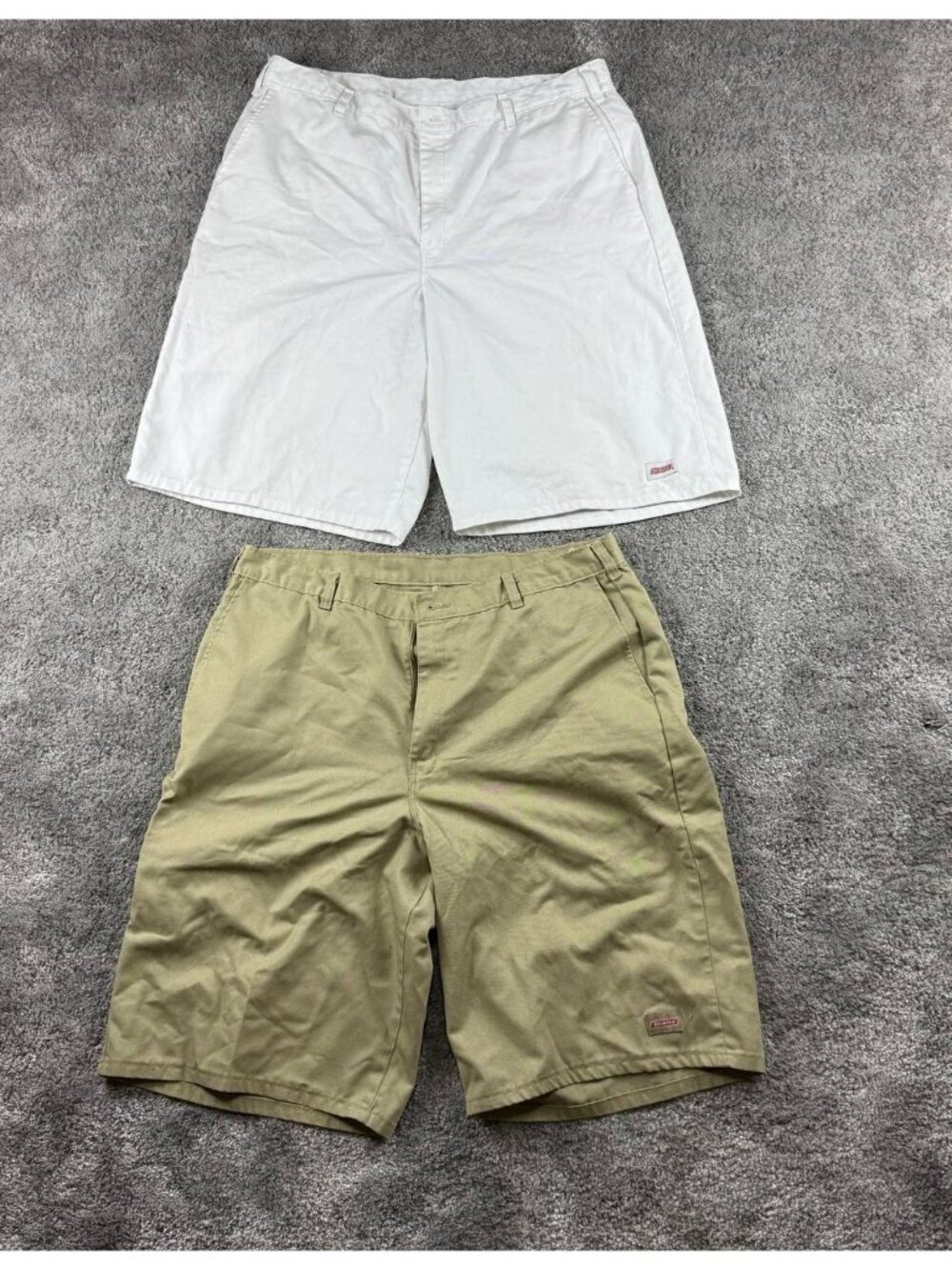 Dickies Shorts Lot of 2 Mens Size 40 Beige Khaki Work Casual Logo